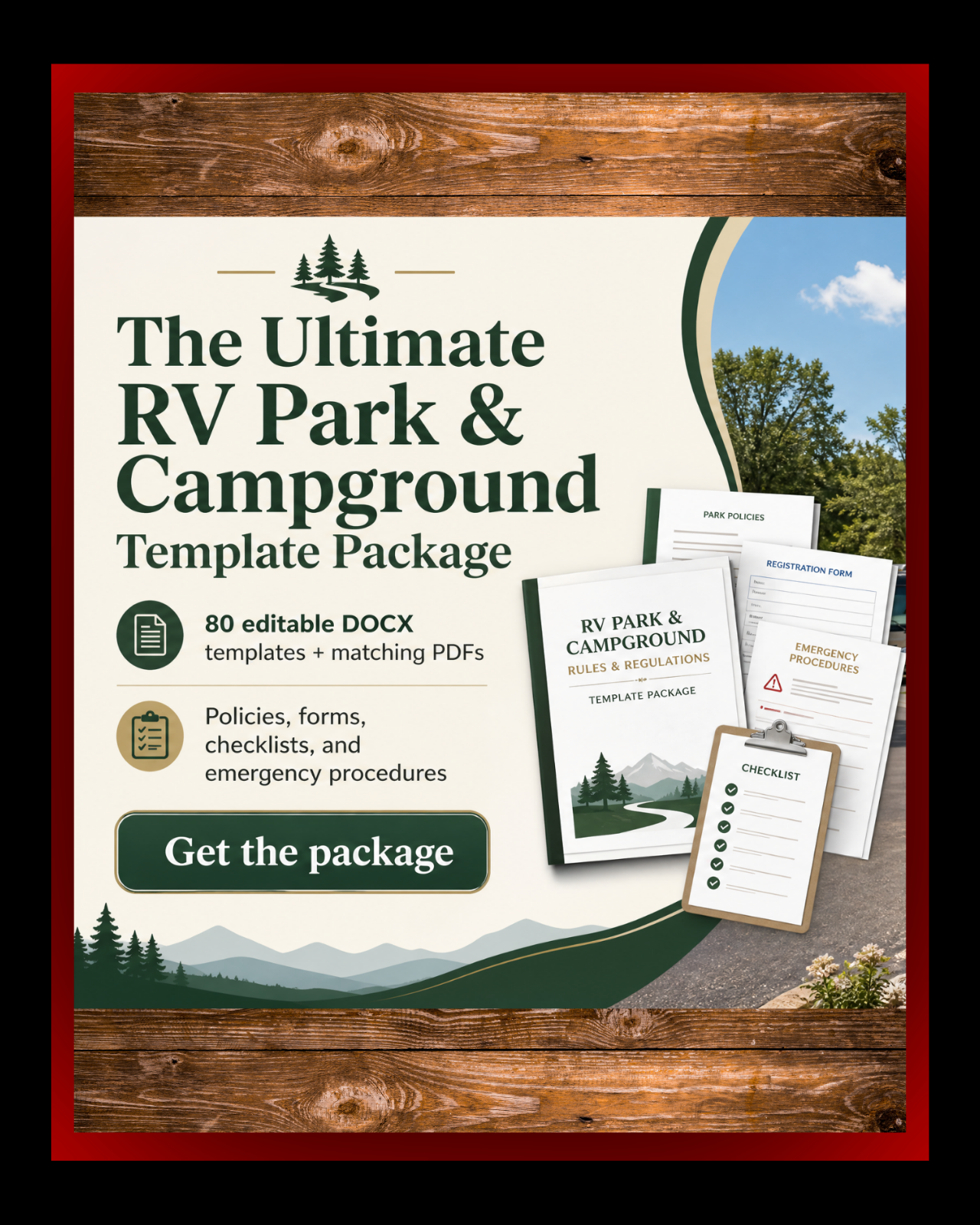 The Ultimate RV Park & Campground Rules & Regulations Template Package