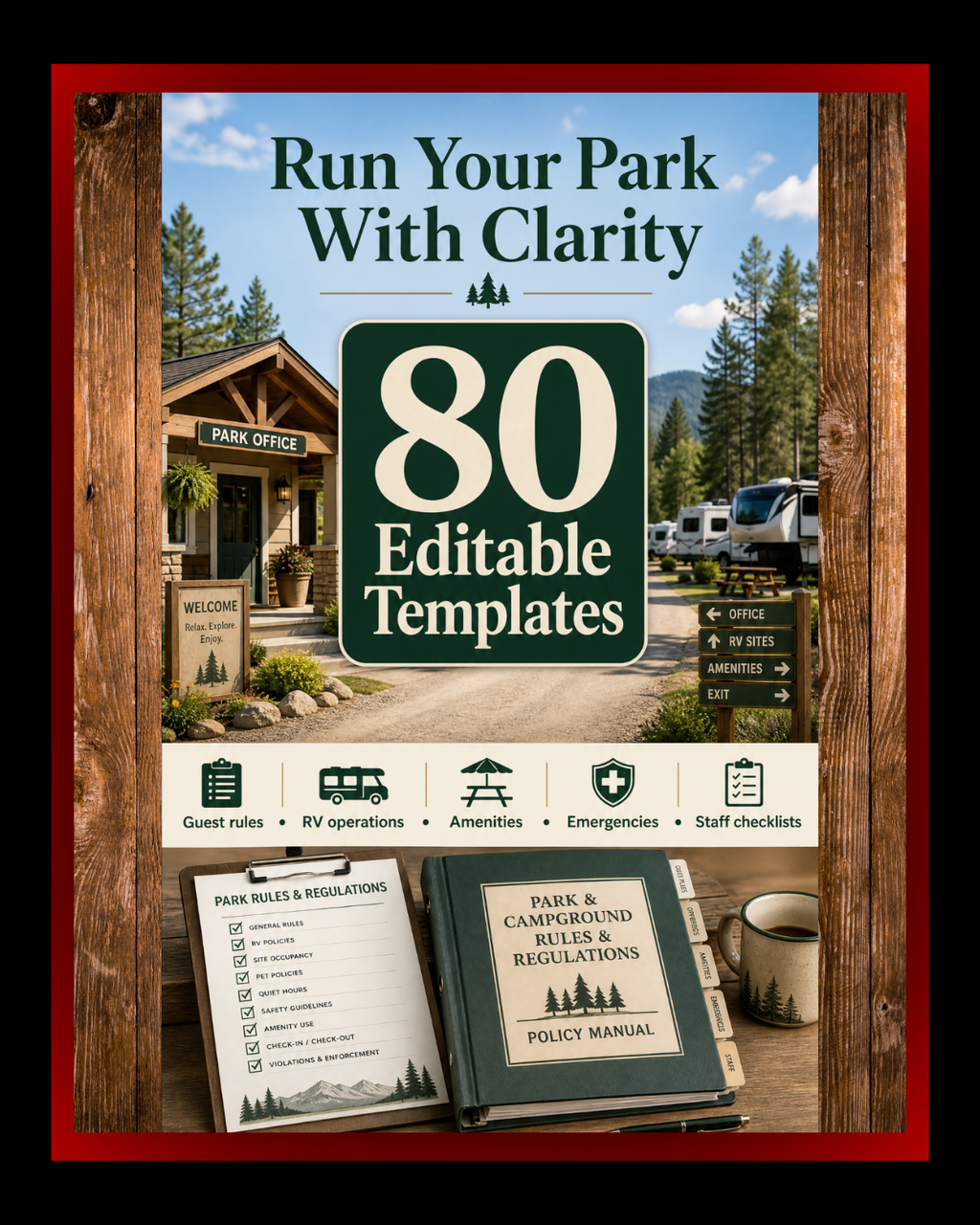 The Ultimate RV Park & Campground Rules & Regulations Template Package