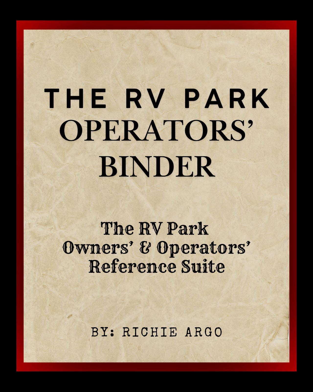 The RV Park Operators' Binder