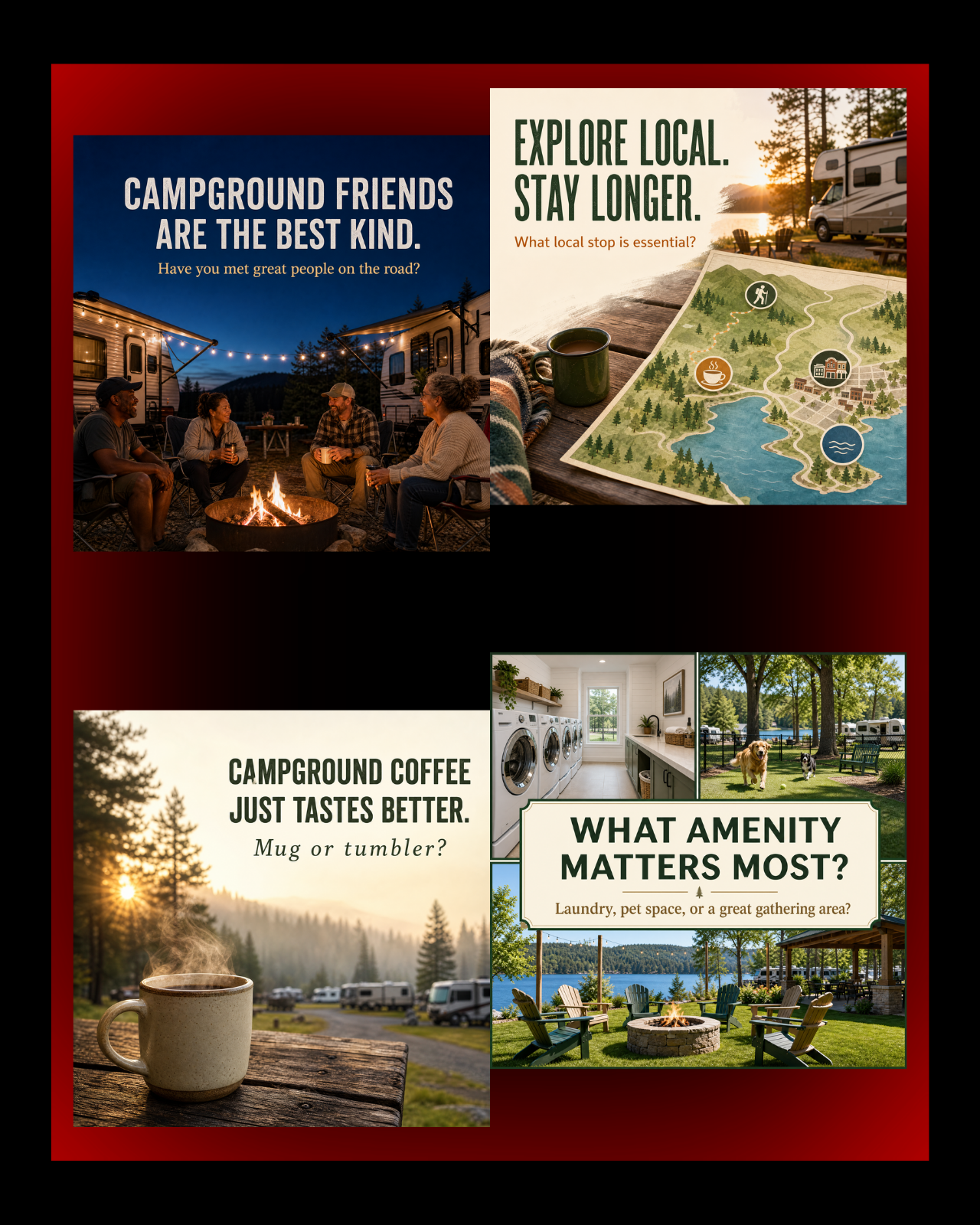 40 Posts - RV & Campground Social Media Engagement Graphics Pack (1920x1920px) 20b