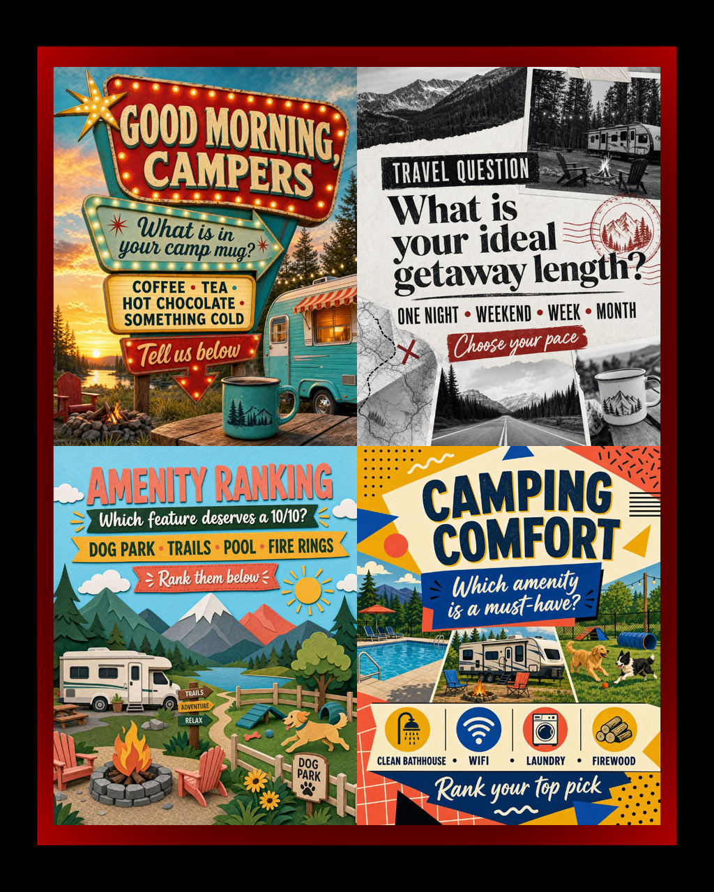 The Ultimate Mobile-First Engagement Pack: 30 Bold 4:5 Social Media Graphics for RV Parks & Campgrounds