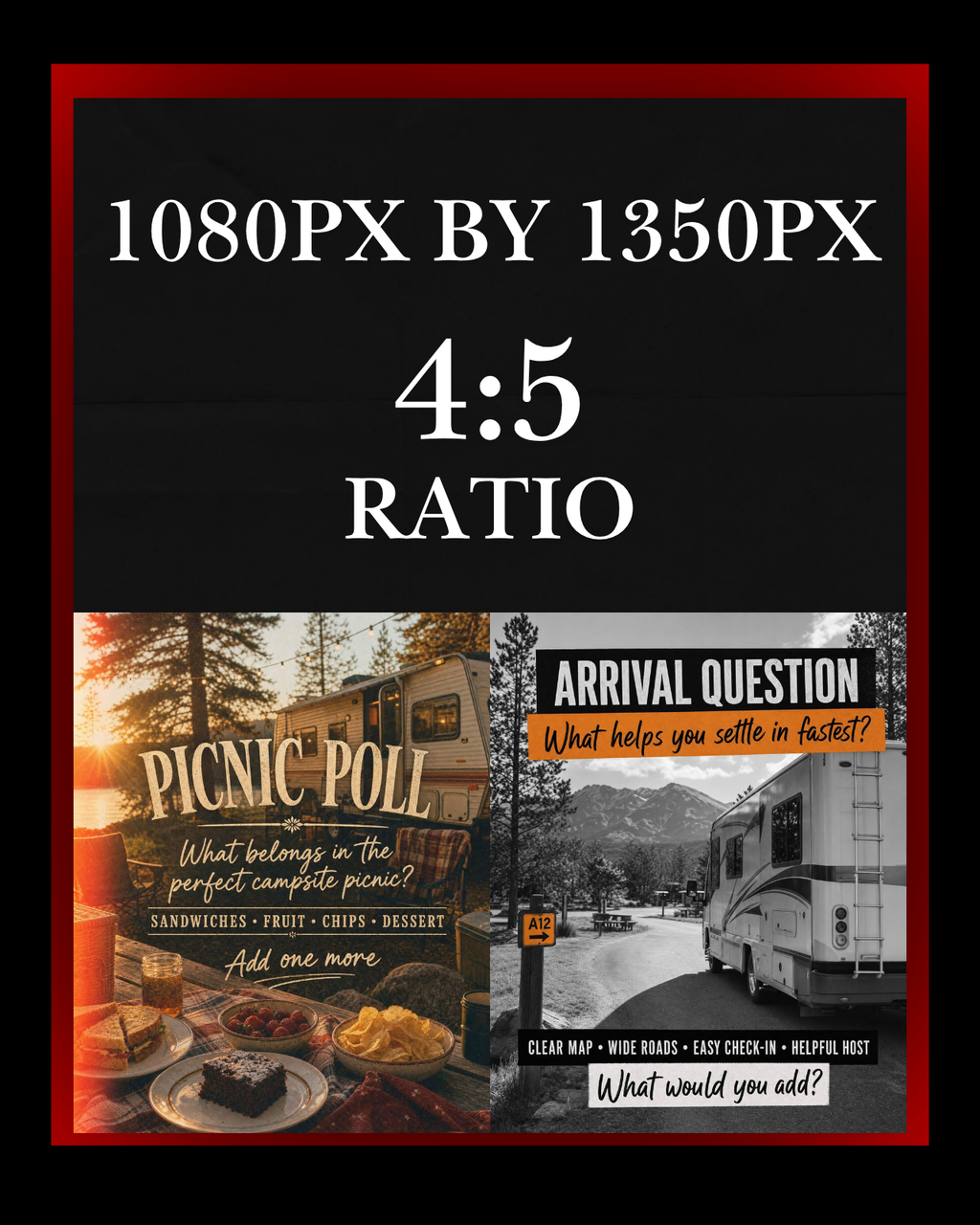 The Ultimate Mobile-First Engagement Pack: 30 Bold 4:5 Social Media Graphics for RV Parks & Campgrounds