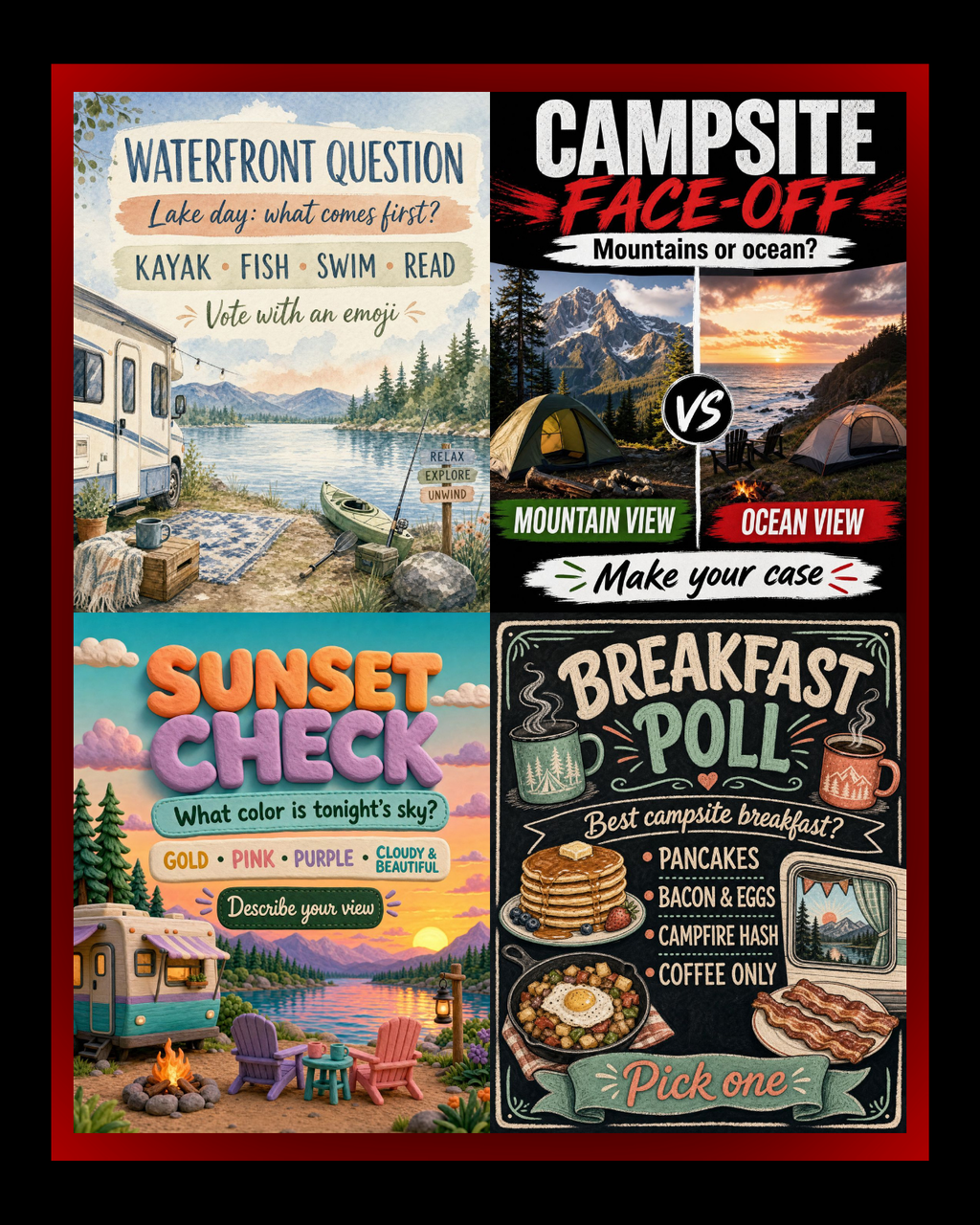 The Ultimate Mobile-First Engagement Pack: 30 Bold 4:5 Social Media Graphics for RV Parks & Campgrounds