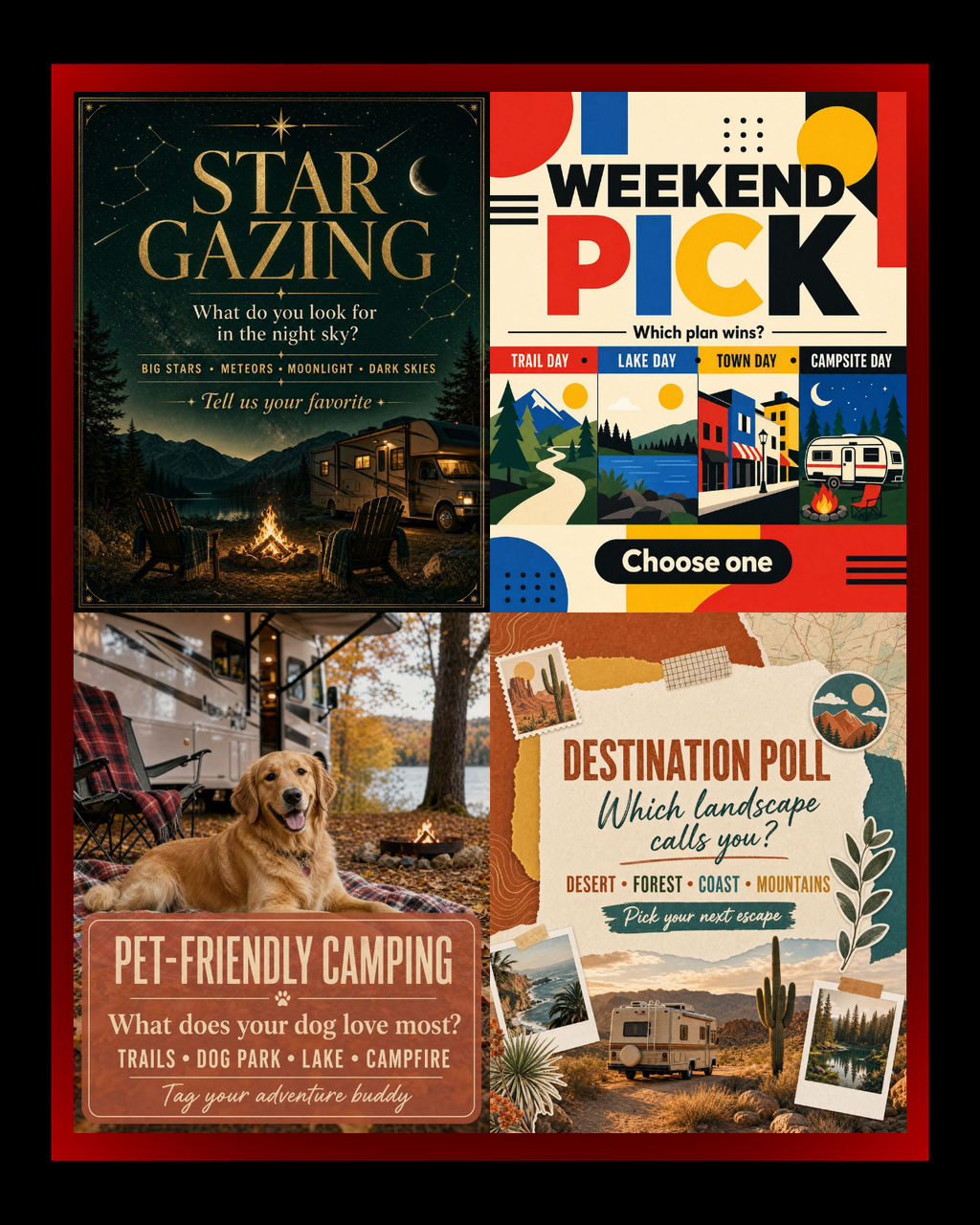 The Ultimate Mobile-First Engagement Pack: 30 Bold 4:5 Social Media Graphics for RV Parks & Campgrounds