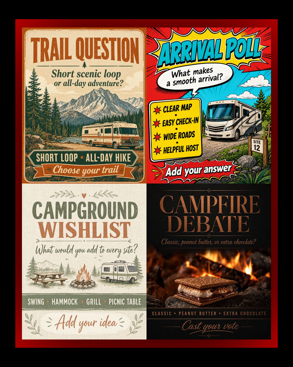 The Ultimate Mobile-First Engagement Pack: 30 Bold 4:5 Social Media Graphics for RV Parks & Campgrounds